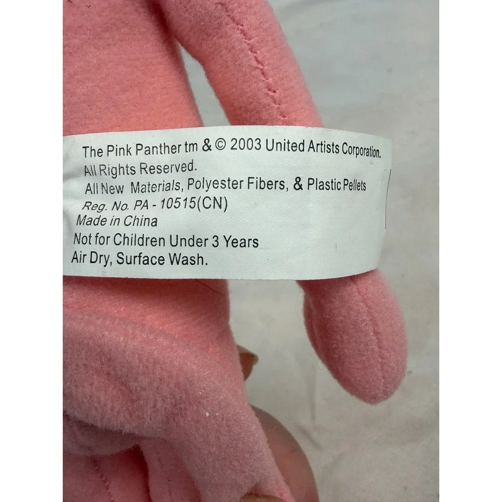 Vintage 2003 Pink Panther Owens Corning Plush Toy Collectible 11 inch NWT